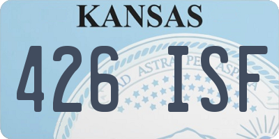 KS license plate 426ISF