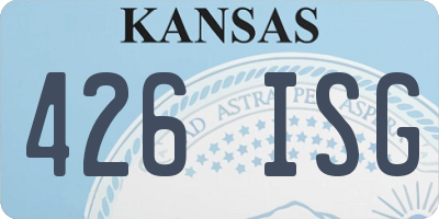 KS license plate 426ISG