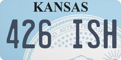 KS license plate 426ISH