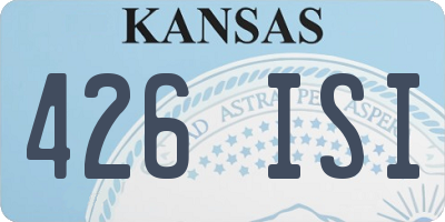 KS license plate 426ISI