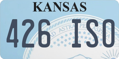 KS license plate 426ISO