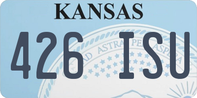 KS license plate 426ISU