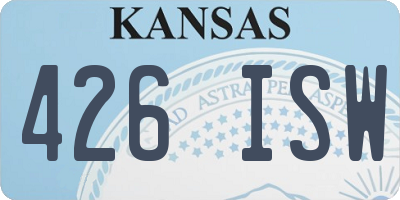 KS license plate 426ISW