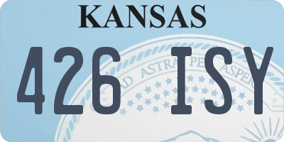 KS license plate 426ISY