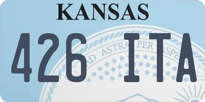 KS license plate 426ITA