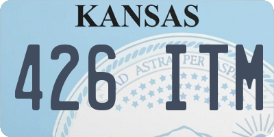 KS license plate 426ITM