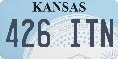 KS license plate 426ITN