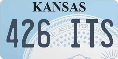 KS license plate 426ITS