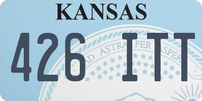 KS license plate 426ITT