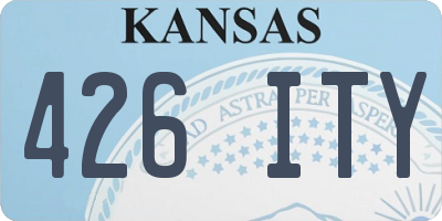 KS license plate 426ITY