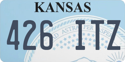 KS license plate 426ITZ