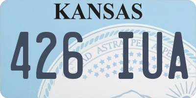 KS license plate 426IUA