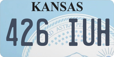 KS license plate 426IUH