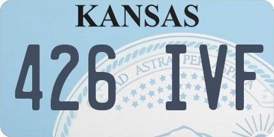 KS license plate 426IVF