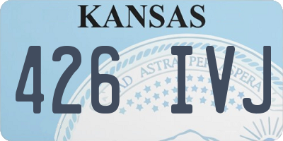 KS license plate 426IVJ