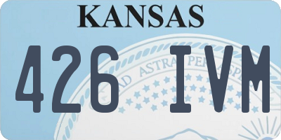 KS license plate 426IVM
