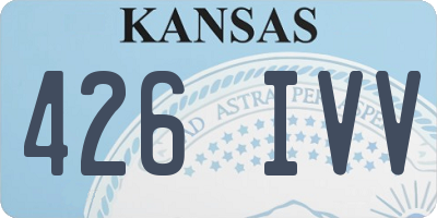 KS license plate 426IVV