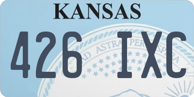 KS license plate 426IXC