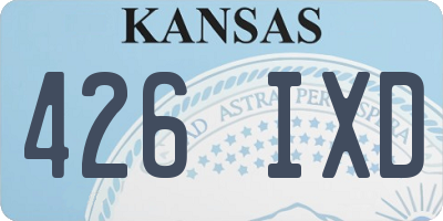 KS license plate 426IXD