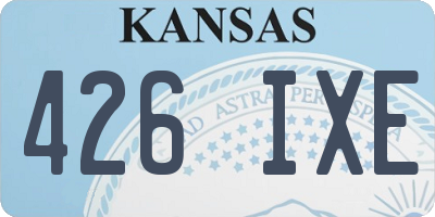 KS license plate 426IXE