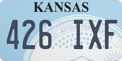 KS license plate 426IXF