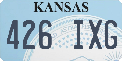 KS license plate 426IXG