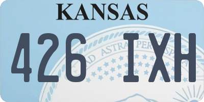 KS license plate 426IXH
