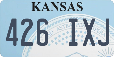 KS license plate 426IXJ