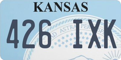 KS license plate 426IXK