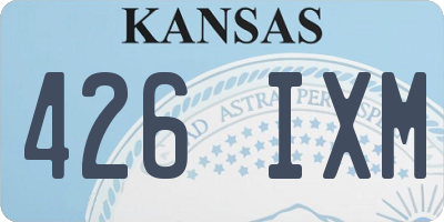 KS license plate 426IXM