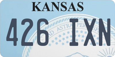 KS license plate 426IXN