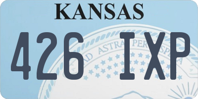 KS license plate 426IXP