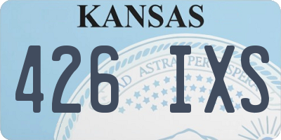 KS license plate 426IXS