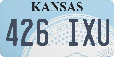 KS license plate 426IXU