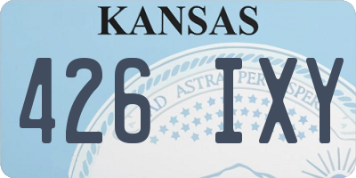 KS license plate 426IXY