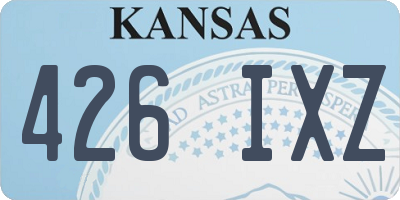 KS license plate 426IXZ