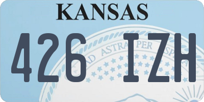 KS license plate 426IZH
