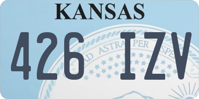KS license plate 426IZV