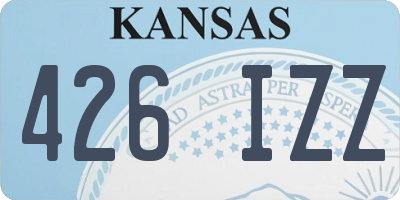 KS license plate 426IZZ