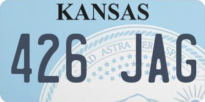 KS license plate 426JAG