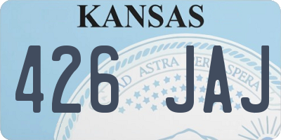 KS license plate 426JAJ