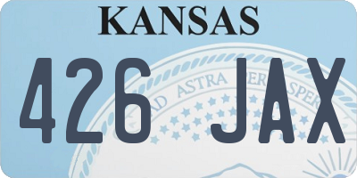KS license plate 426JAX