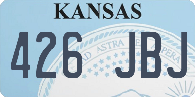 KS license plate 426JBJ