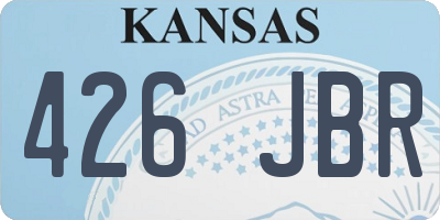 KS license plate 426JBR