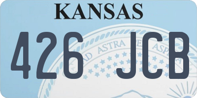 KS license plate 426JCB