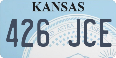 KS license plate 426JCE