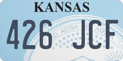 KS license plate 426JCF