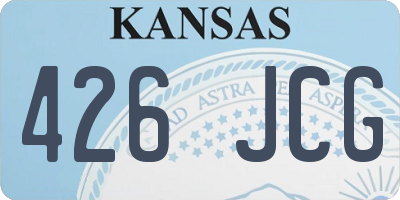 KS license plate 426JCG