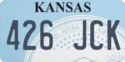 KS license plate 426JCK