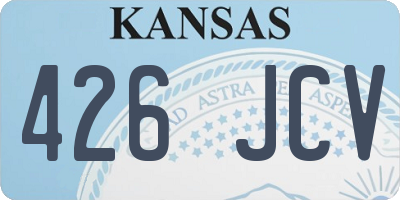 KS license plate 426JCV